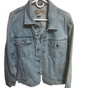 Vintage Wrangler denim jacket size M light blue soft fade EXC condition
